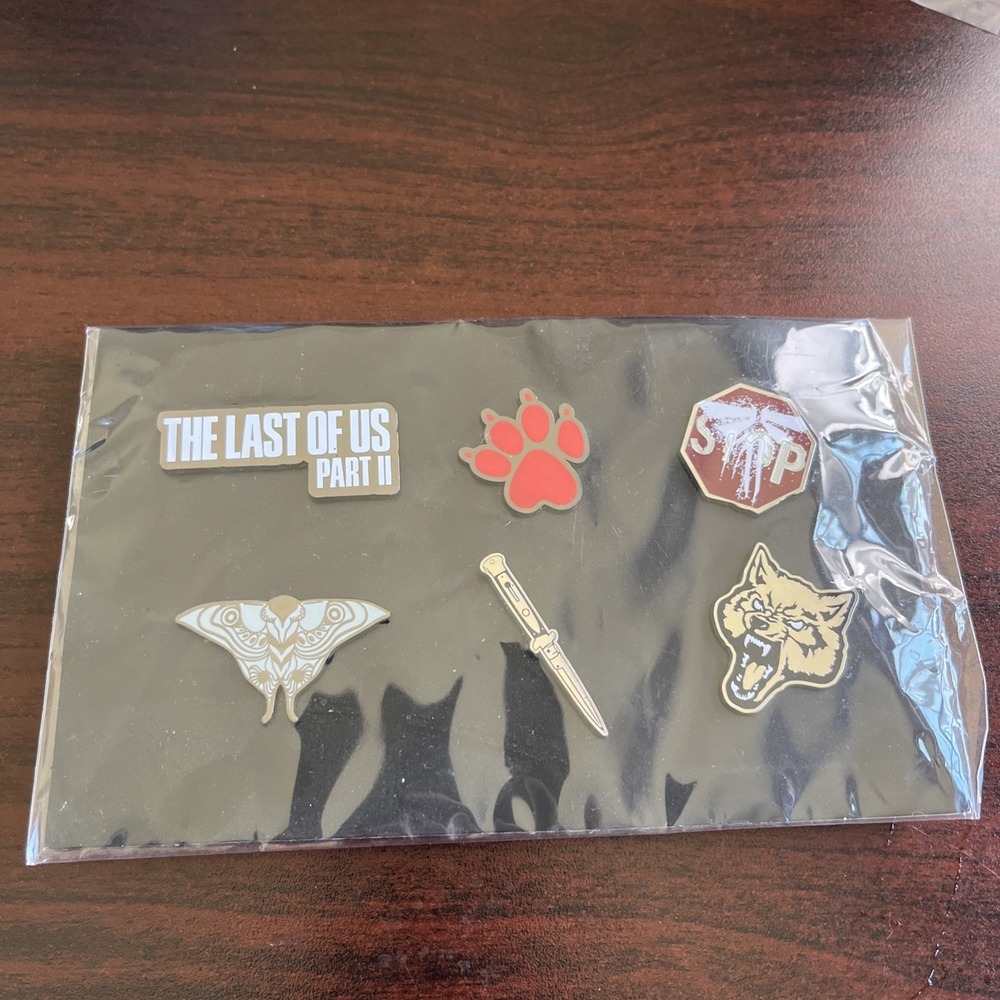 The Last Of Us Part II 2 Collector's Edition Enamel Pin Set (NO GAME) Official